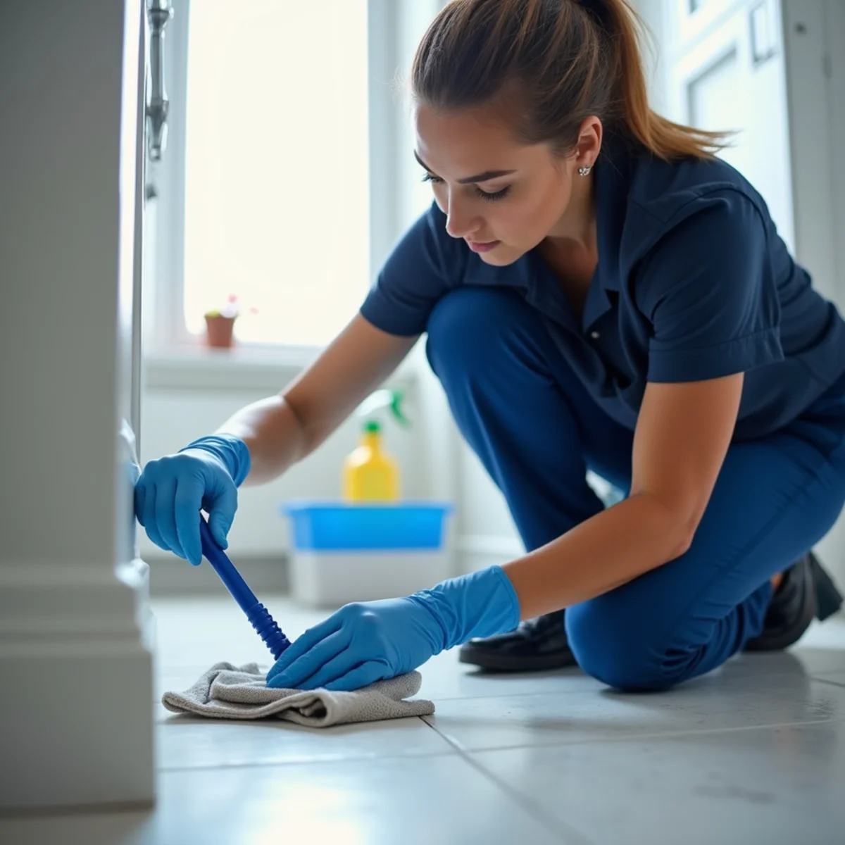 Deep Cleaning service in progress inside a New York property