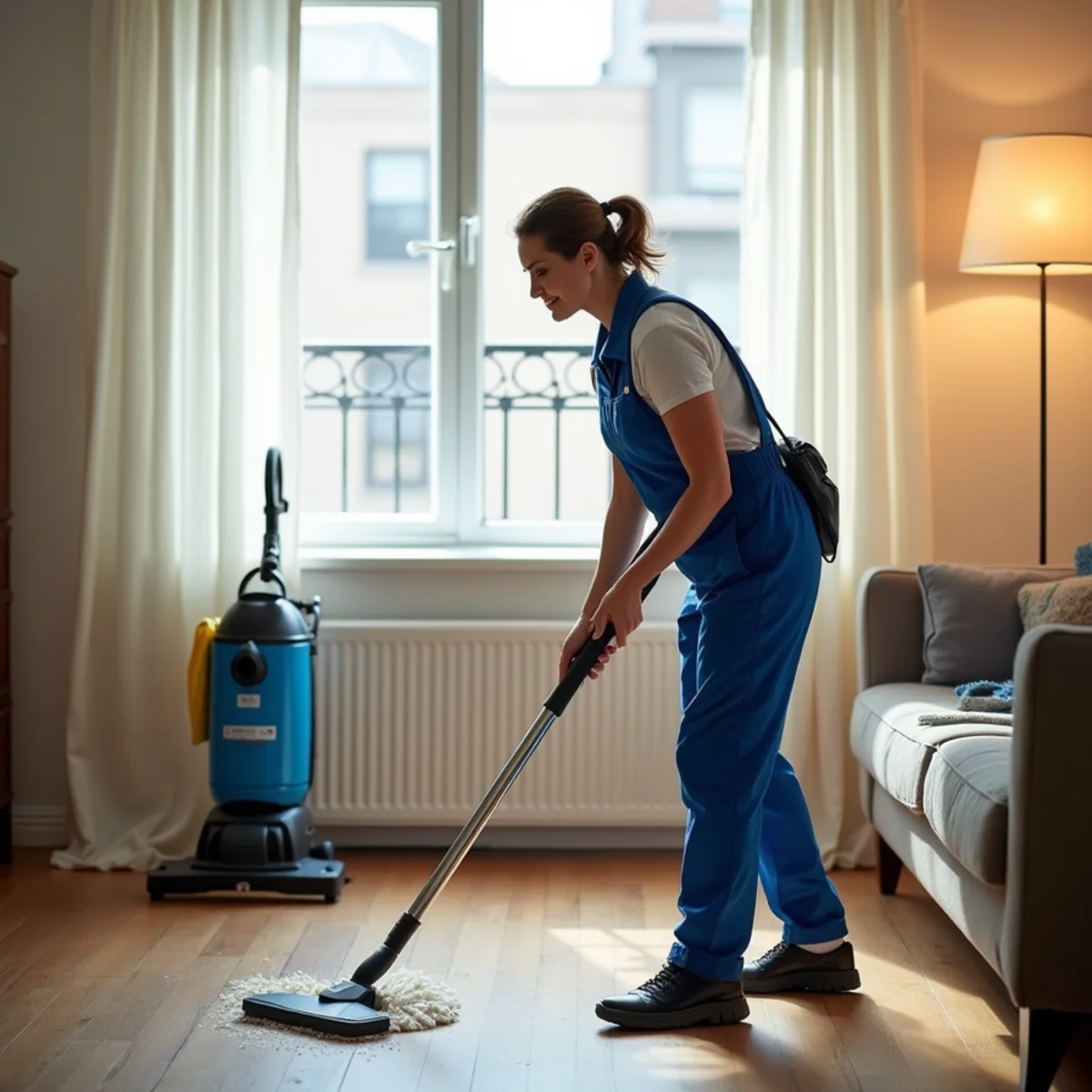 OSO Spotless cleaner providing standard house cleaning in a New York home