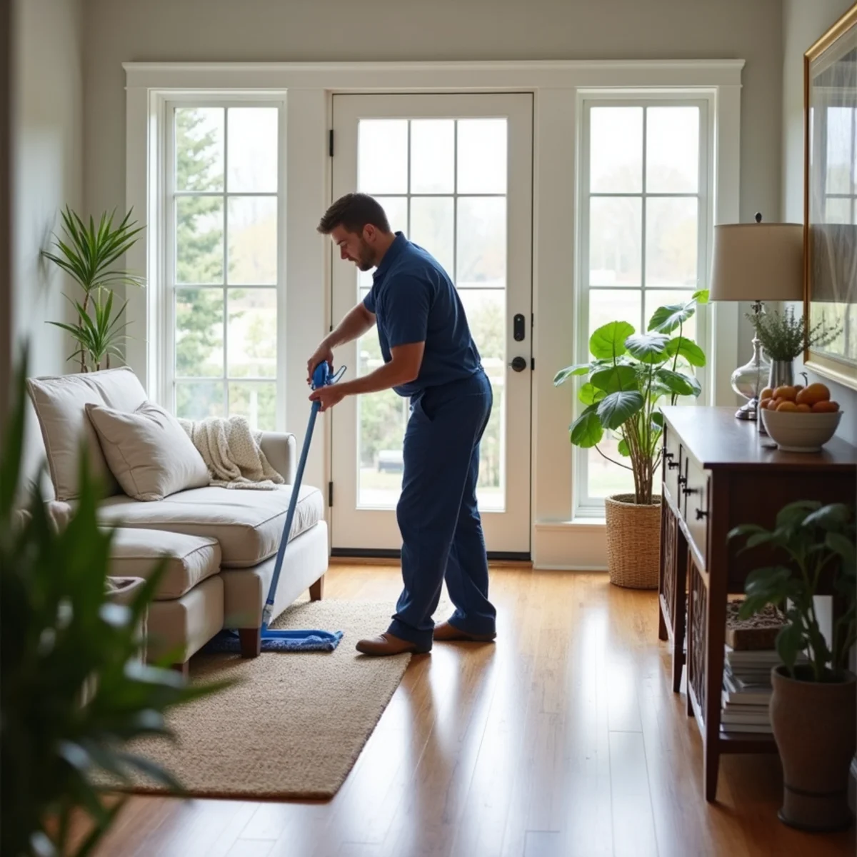 Suffolk County residence prepared for professional house cleaning in New York