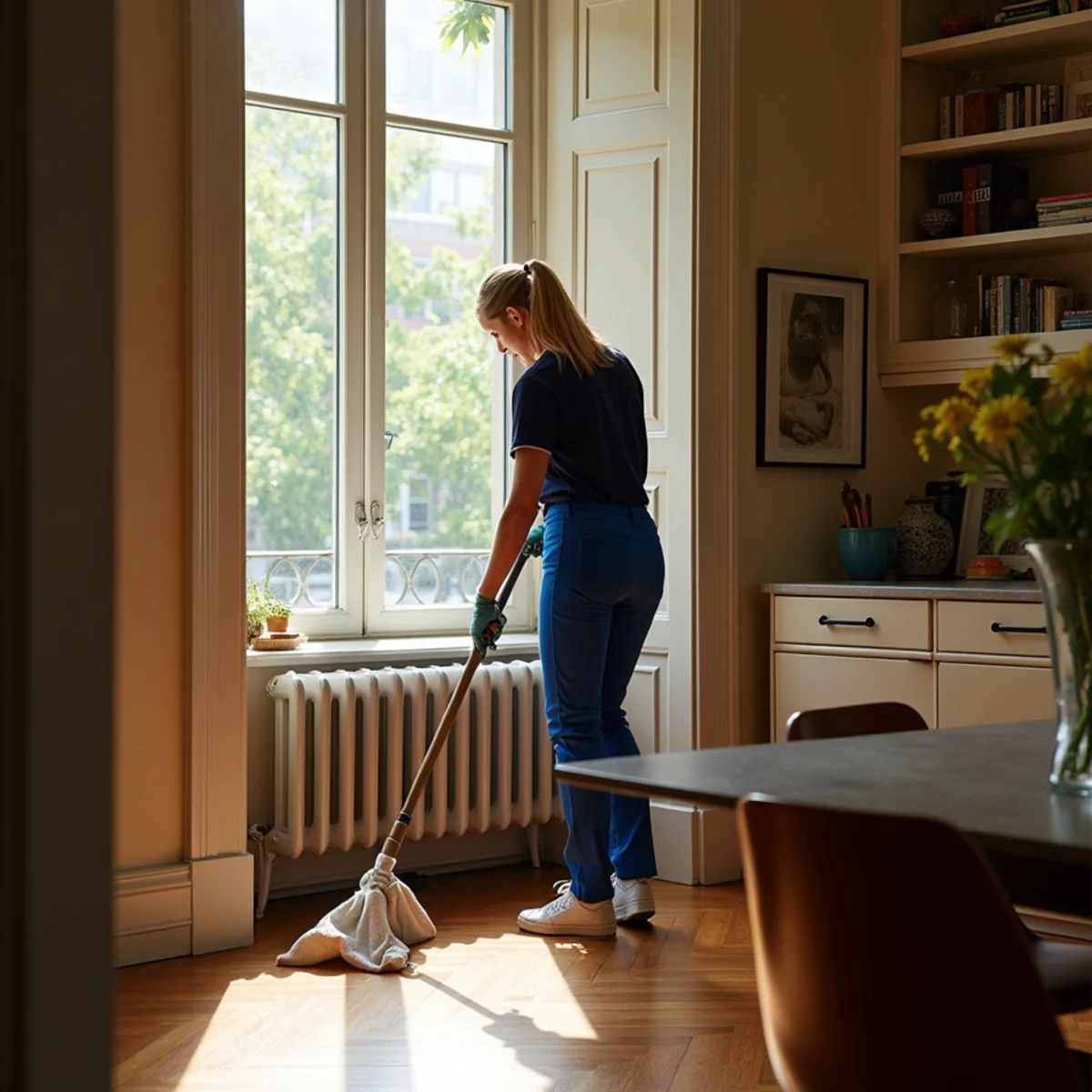 Upper West Side residence prepared for professional house cleaning in New York